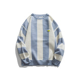 Man Fall Winter Outfis Autumn and Winter Striped Sweater Men's Fashion Brand Loose Couple Casual Sweater
