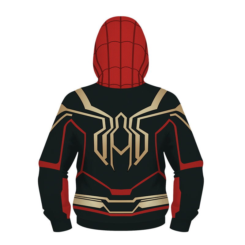 Spider Man Hoodie Pullover Zip-up Shirt Hooded