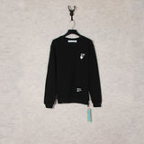 Off White Sweatshirts Long Sleeve round Neck Sweater Autumn Oil Painting Arrow Sweater