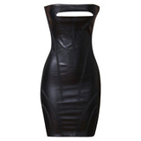 Women Bodycon Dress Summer Black Bandage Dress