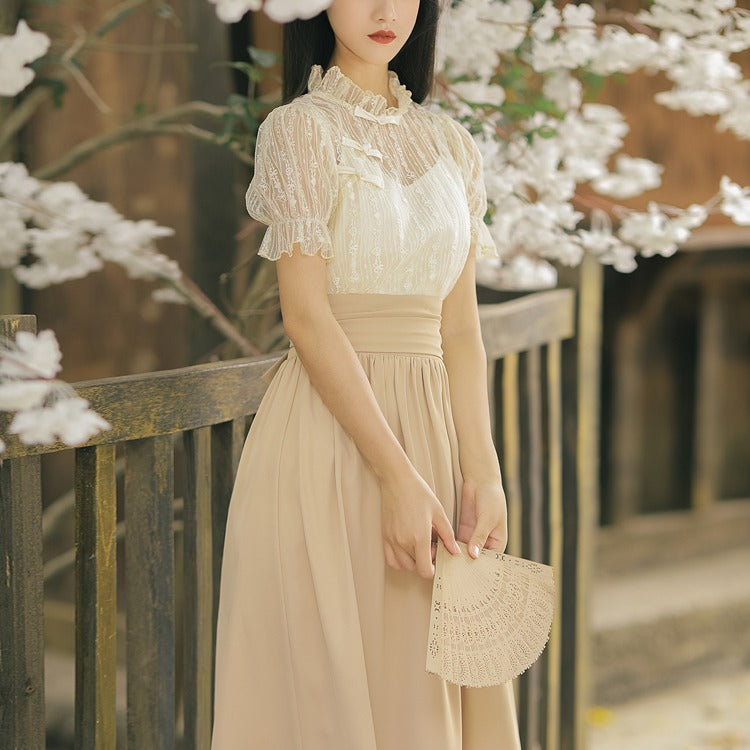 Women cottagecore Dress Summer Fairy Dress Vintage Dress