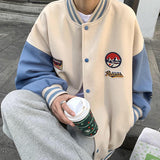 Varsity Jacket for Men Baseball Jackets Baseball Uniform Loose Casual Fashionable  Jacket