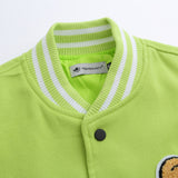 Letterman Jacket Outfit Senior Jackets Varsity Baseball Coat Cartoon Animal Embroidered Baseball Uniform Multi-Color Coat