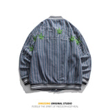Varsity Jacket for Men Baseball Jackets Spring Autumn Retro Street Trendy Printed Stand Collar