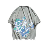 Men Tshirts Pattern Cartoon Short Sleeve T-shirt Men's Fashion Brand Multi-Color Cotton Cute Couple Half Sleeve T