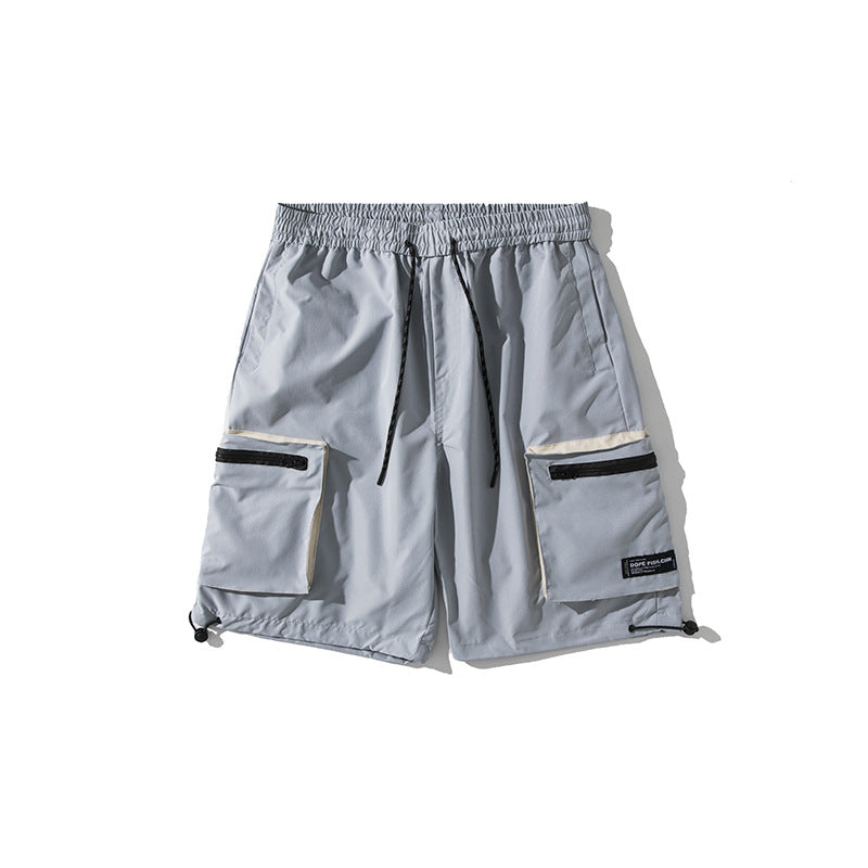 Men Tshirts Summer Workwear Shorts Loose Casual Student Sports Pants