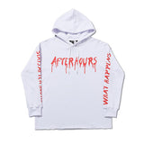 Vlone Spring and Autumn Letters Loose Leisure AllMatching Hooded Couple Sweater