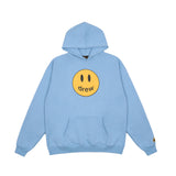 Smiley Face Hoodie Drew Smiley Face Printed Men's and Women's Casual Hooded Sweater