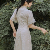 Women Cottagecore Dress Retro Elegant Dress Young