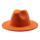 Walter White Fedora Fur Felt Hat Men and Women Autumn Winter Retro Fedora Hat