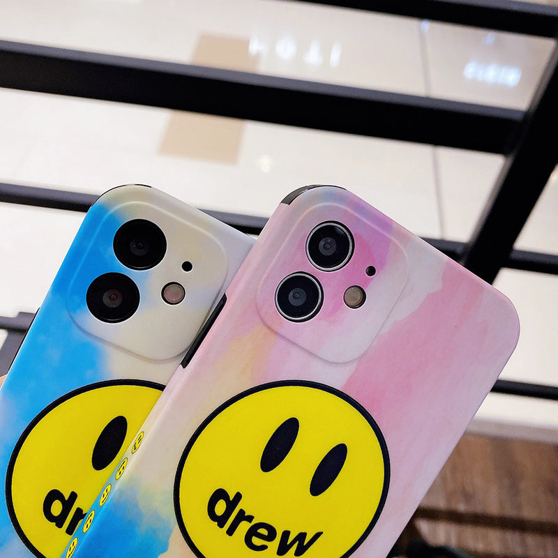 justin b drew phone case Drew Phone Case Female Apple 12 11 Smiley Xri7 Straight Edge I8plus