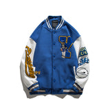 Letterman Jacket Outfit Senior Jackets Varsity Baseball Coat Autumn Men and Women Loose