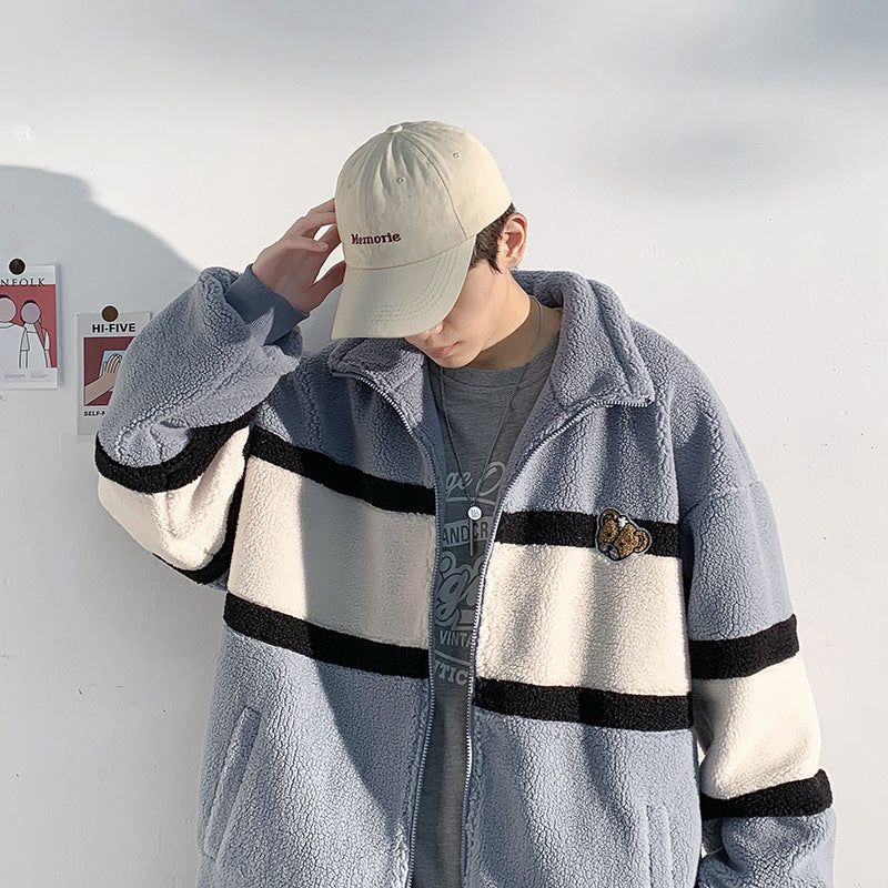 Men's Autumn Winter Coat Berber Fleece Cotton Coat Coat