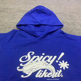 Justin Bieber Justice World Tour Hoodie Autumn and Winter Bieber Same Style Loose Blue Hoodie Sweater