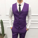 Mens Dress Vests Men's Vest Casual Jacket Business Waistcoat Men's Suit Vest Spring Business Slim Solid Color Sleeveless