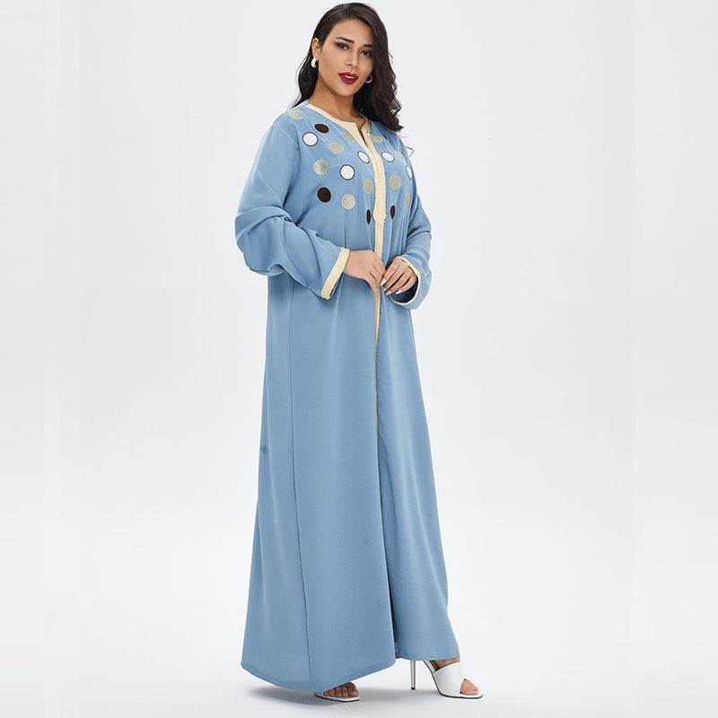 Muslim Women Stylish Kashibo Abaya Muslim Ladies Long Gown Islamic Clothing Jilbab Jalabiya Casual Loose Solid Color Dress