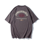 Men's T-shirt Short-Sleeved T-shirt Men's Summer Casual Street Trendy Sports Vintage Letter Print Loose Couple Tee