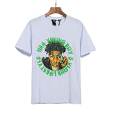 Vlone T Shirt Short Sleeve Women's Loose Tshirt Men Vlone Style plus Size Retro Sports