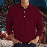 Polo Shirts Autumn and Winter Polo Shirt Long Sleeve Men