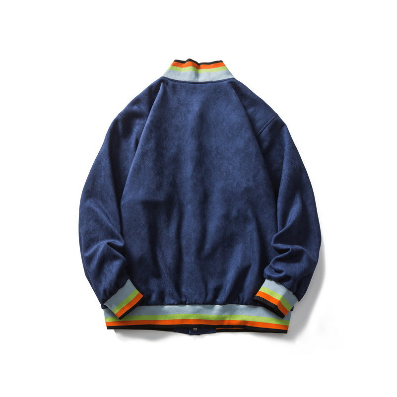 Letterman Jacket Outfit Senior Jackets Varsity Baseball Coat Vintage Loose Coat