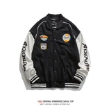 Letterman Jacket Outfit Senior Jackets Varsity Baseball Coat Spring and Autumn Loose Casual Jacket Men's Top