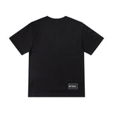 We11done T Shirt Letter Print Loose Men's and Women's round Neck Short Sleeve