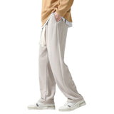 Men Sweatpants Loose Wide-Leg Pants for Teenagers and Students