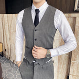 Men's Dress Vests Men's Vest Casual Jacket Business Waistcoat Men's Suit Vest Slim Fit