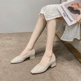 Nude Wide Fit Block Heels