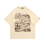 Blackair T Shirt Blackair Retro Loose Short Sleeve Men's Printed T-shirt