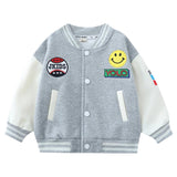 Toddler Boys Jackets Boys' Coat Spring and Autumn Children's Baseball Uniform
