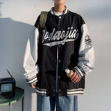 Letterman Jacket Outfit Senior Jackets Varsity Baseball Coat Spring and Autumn Jacket Men's Loose Large Size Jacket Baseball Uniform Men