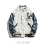 Letterman Jacket Outfit Senior Jackets Varsity Baseball Coat Spring and Autumn Youth Loose Casual Jacket