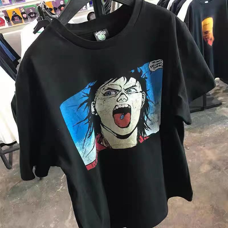 Akira T Shirt Vintage Day Man Pill Short Sleeve T-shirt Oversize