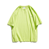 Men's T-shirt Printed Short-Sleeved T-shirt with Letters on the Back Men's Fashionable Loose Summer Top Tee