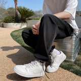 Men Suit Pants Draping Western Straight Loose Casual Pants