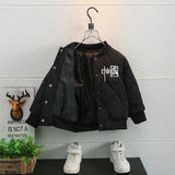 Toddler Boys Jackets Boys' Cotton Coat Autumn and Winter Baseball Uniform
