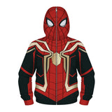 Spider Man Hoodie Pullover Zip-up Shirt Hooded