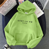 Slogan Graphic Hoodie