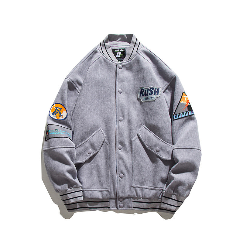 Letterman Jacket Outfit Senior Jackets Varsity Baseball Coat Autumn Leisure Cargo Jacket Coat