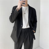 Seersucker Suit Men's Design Jacket Casual Striped Business Formal Wear