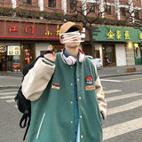 Varsity Jacket for Men Baseball Jackets Baseball Uniform Loose Casual Fashionable  Jacket