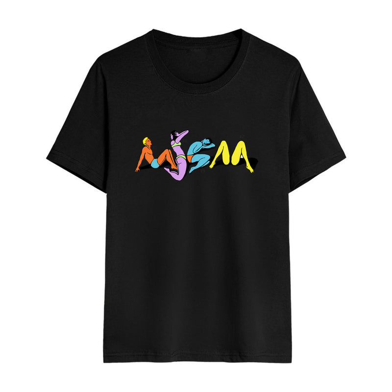 Msgn T Shirt Loose Men's and Women's Short Sleeve
