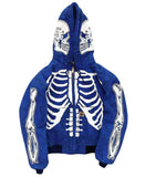 Skeleton Hoodie Spring and Autumn Thin Skull Hooded Sweater Cardigan