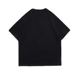 Men's T-shirt Letter Print Short-Sleeve T-shirt Men's Summer Cotton Half Sleeve Casual Loose Top Summer round Neck