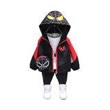 Toddler Boys Jackets Boys Spring and Autumn Coat Hooded Spider-Man Children