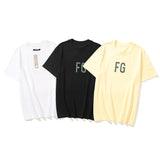 Kanye T Shirt Summer Hip Hop Biber Dazzling Color Letters Short Sleeve T-shirt Loose Plus Size Half T-shirt