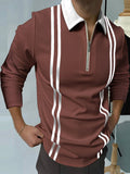 Polo Shirts Men's T-shirt Casual Long Sleeve Men