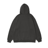 Man Fall Winter Outfis Winter Bear Print Velvet Padded Hooded Sweatshirt Loose Casual Hoodie Coat