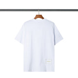 We11done T Shirt Embroidered Letters in Stock Loose Men's and Women's Short Sleeve Cotton